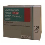 Леветирацетам Accord (Levetiracetam) 500 мг, 100 таблеток